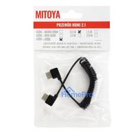 HDMI Cable - Micro HDMI Spiral 50cm 48Gbps 8K 60Hz 4K 120Hz