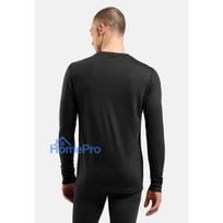 Odlo Merino 200 BL Top Crew Neck LS pamata slāņa krekls - melns - XXL