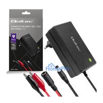Automatic charger for AGM GEL STD batteries, 12V charger, 2A, 24W, 5.5x2.1, 1.8m cable