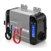 Pure sine wave inverter, 12V to 230V, 300 / 600W, LCD, USB, USB-C, LiFePO compatible