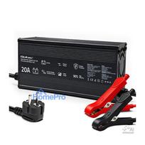LiFePO4 battery charger 12,8V / 14,6V 20A 292W CC / CV with protection, Qoltec 52671