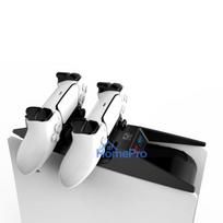 Saitake Dual charging station Dock for Sony Play Station 5 PS5 Controllers console shape Black White