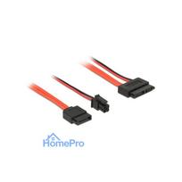 DeLOCK 0.3m, SATAIII 7p + 4p / Slim SATAIII 13p SATA cable