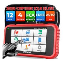 USA EU Warehouse LAUNCH CRP129E V2.0 Elite 2026 Auto OBD2 Scanner Diagnostic Tools for All Cars With 8 Resets Lifetime Free 5" Battery Powered