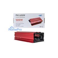 Voltage inverter with dual power supply 12V / 24V, output 230V, 500 / 1000W, modified sine, USB