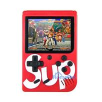 GameBox R2 8bit Portable Retro Game console with 400 games 3'' LCD with 1x Controler TV RCA cable Red