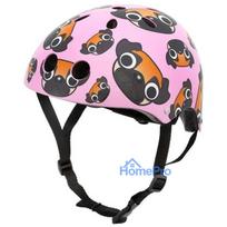 Hornit Pug bērnu velosipēda ķivere ar LED apgaismojumu - rozā, 48-53 cm PUS806