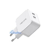 Nevox 45W DUAL - USB - C Power Delivery (PD) GaN charger, White new version