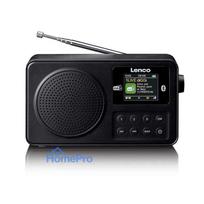 Lenco Parnesajams DAB+ / FM radio ar Bluetooth Registered un uzladejamu akumulatoru - melns