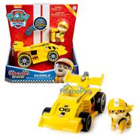 Spinmaster Paw Patrol - Ready, Race, Rescue, Rubbles Race & Go Deluxe Basis Fahrzeug (mit Figur)