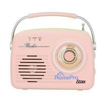 Retro galda radio Eltra LUIZA RETRO SP-11 ar MP3, USB un SD kartes atbalstu, rozā