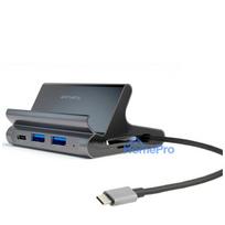 4smarts 7-in-1 DeX docking station / replikator 2xUSB-C / 2xUSB-A / HDMI / SD / microSD / RJ45 Gray (4SM000038)