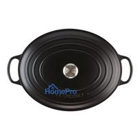 Cookware - Le Creuset Signature Oval Frying Pan 40cm Cast Iron Black