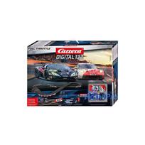 Car Racing Kit - Carrera Digital 132 Full Throttle, Multiple Cars, Customizable Track