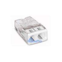 Wire flange Wago 2273-202 / 100, 2 x 0,5-2,5 mm², transparent