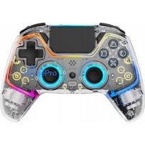Deltaco Wireless RGB Controller transparent PS4