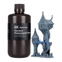 3D Printer Resin - ELEGOO Water Washable 8K, 1 kg, 405 nm, Space Gray