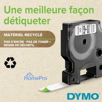Label Tape - Dymo 45809 D1 Polyester 90x70mm Green Black