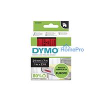 DYMO D1 Label Tape 24mmx7.0m Black- Red