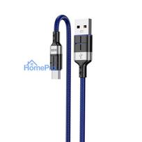 iKaku KSC-696 Smart fast charging data cable USB to Type-C 1.2m Blue