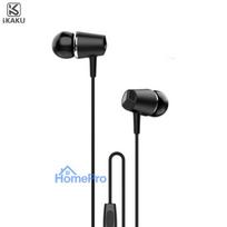 iKaku KSC-136 Sanjiao In-Ear Music and Calls Headset 3.5mm 1.2m Cable with Microphone and Remote Black