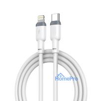 XO NB208A Durable TPE Universal USB-C to Lightning PD 20W Data & Fast 2.4A Charger Cable 1m White