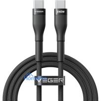 Cable Typ C to Typ C VEGER PD 5A 240W CC03 1,5 m black