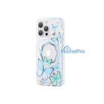 Kingxbar Apple iPhone 14 Pro Max MagSafe Butterfly Series magnetic case Blue