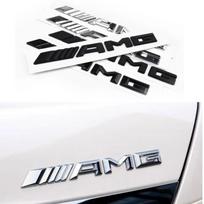 3D ABS AMG Car Emblem Sticker for Mercedes benz AMG A B C E G CLA GLK CLASS W221 W212 W213 W176 W205 W177 X253 Decoration AF1 2016-2023 matinė juoda spalva