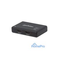 MANHATTAN 4K 2-Port HDMI splitter 4K@30Hz power supply Black