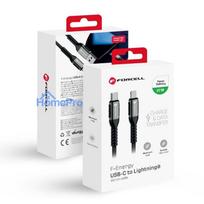 Cable USB C to Lightning Forcell F-Energy PD 3A 27W Cafule 1,2 m C259 black