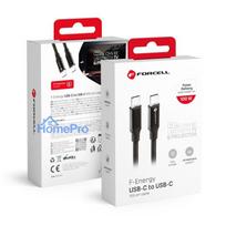 Cable USB C to USB C Forcell F-Energy QC4.0 PD 5A 100W E-mark / 4K / Thunderbolt / 20Gbit / s 1 m C391 black