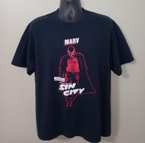 Vintage Y2K Frank Miller’s Sin City Marv Adult XL T-shirt Comics Tee Black Anvil Unisex T-Shirt XL black