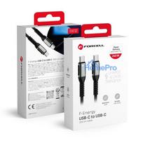Cable USB C to USB C Forcell F-Energy QC4.0 PD 5A 240W Cafule 3 m C263 black