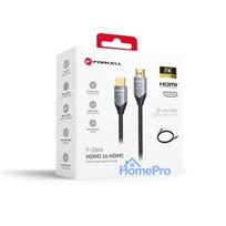 Cable HDMI 2.1 Forcell Cafule 8K 60Hz / 4K 120Hz - Ultra High Speed, HDR, eARC, VRR, 48Gbps 5 m black