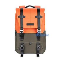 Bag - KF Concept BETA, two compartments, padded laptop compartment, orange-green