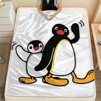 1 vnt. PINGU spaudinio flanelinis pledas, aukštos kokybės, visų sezonų, namų dekoras, šiluma ir jaukumas, puikiai tinka Kalėdų dovanoms 80cm x 120cm black