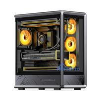 Jonsbo D401 PC Case, Midi Tower, ATX, Tempered Glass - black