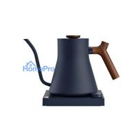 Fellow Stagg EKG PRO 900ml electric kettle in stone blue with a walnut-coloured handle