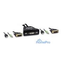 Inter-Tech KVM Switch LS-21DA DVI, 2 Port, Kunststoff