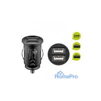 Car cigarette lighter USB charger 2xUSB 4.8A black W-71897