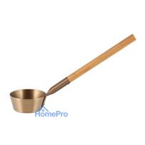 Sauna scoop RENTO, 0.3 l, 48 x 9 cm, champagne