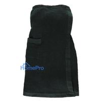 Sauna apron Rento, 145 x 85 cm, black / green