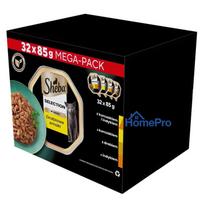 SHEBA tray sauce poultry / chicken / turkey - wet cat food - 32x85 g