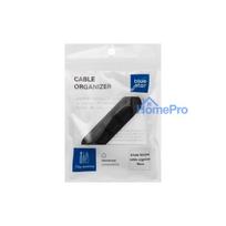 Blue Star PJ-OCZ23 silicone self-adhesive organizer for 4 cables - black (1 pc.)