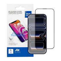 Tempered glass for iPhone 15 PRO Blue Star 5D AR black