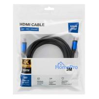 Cable HDMI 2.0 Blue Star 4K 120Hz - High Speed, HDR, ARC, Ethernet, AWM, 18Gbps 3 m black