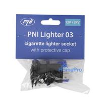 Car cigarette lighter socket PNI Lighter 03 with cover, 12V 15A, 24V 10A