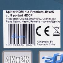 HDMI 1.4 Premium 4Kx2K Splitter with 8 HDCP ports