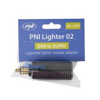 DIN adapter to EURO cigarette lighter socket PNI Lighter 02, 12V / 24V, max. 16